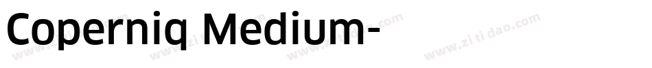 Coperniq Medium字体转换